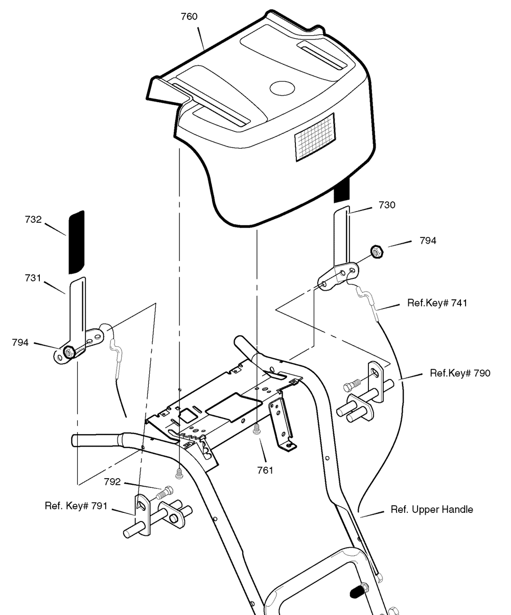 Control Panel Diagram and Parts List for 627904X16B 2004 Briggs and Stratton Snow Blower